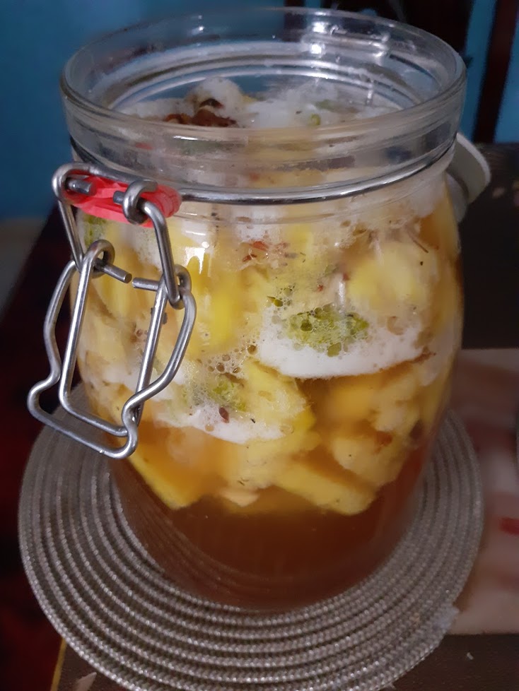 How to make Tepache Probiotic Mexican Pineapple Drink